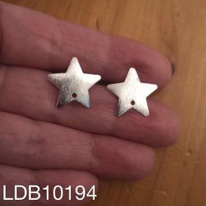 Base de aros bañado en plata de 0mm Estrella LDB10194