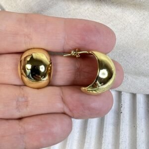 Aros baño oro Tipo C Ancho (250626-244)