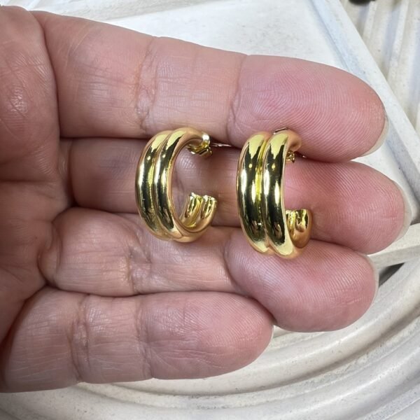 Aros baño oro (250702-314)