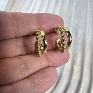 Aros baño oro (250702-343)