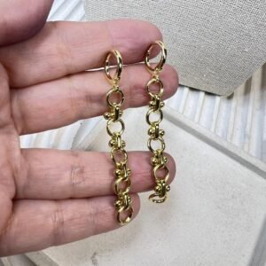 Aros baño oro (250704-394)