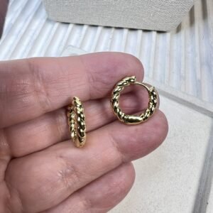 Aros baño oro (250704-399)