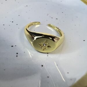 Anillo baño oro (250704-424)