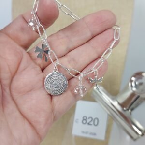 Pulsera Baño Plata (C_820)