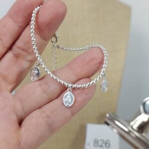 Pulsera Baño Plata (C_826)
