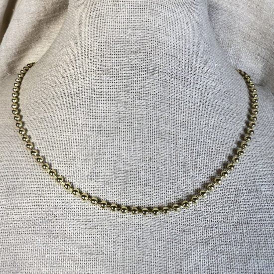 Collar baño oro Bolitas (250626-196)