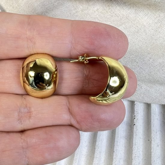 Aros baño oro Tipo C Ancho (250626-244)
