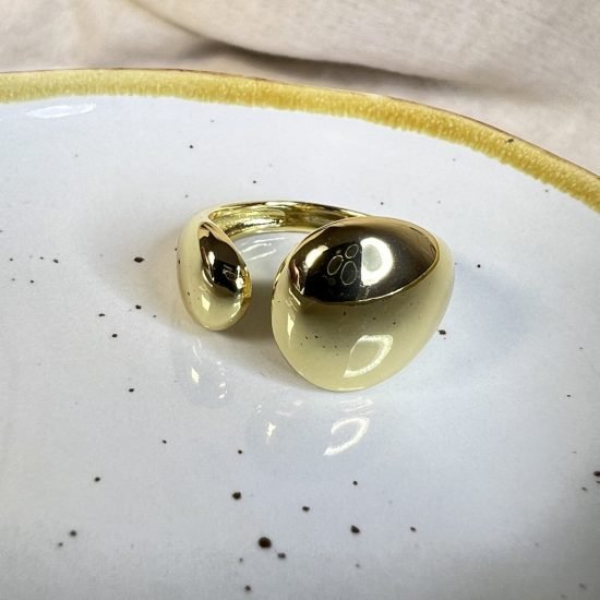 Anillo Baño oro Gotas (250626-252)