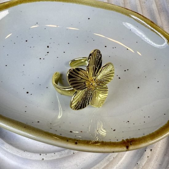 Anillo baño oro (250702-276)