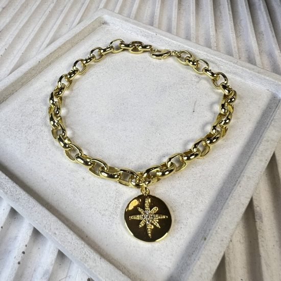 Pulsera baño oro (250702-278)