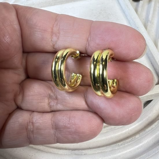 Aros baño oro (250702-314)