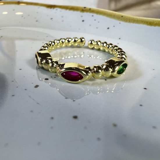 Anillo baño oro (250702-338)