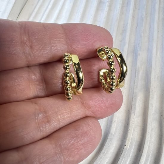 Aros baño oro (250702-343)