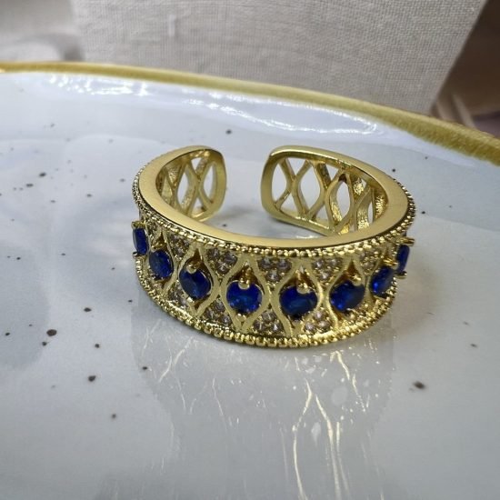 Anillo baño oro (250704-375)