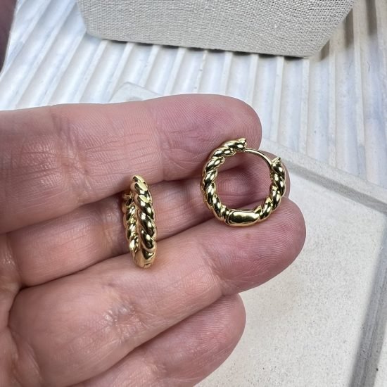 Aros baño oro (250704-399)