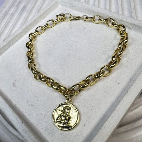 Pulsera baño oro (250704-412)