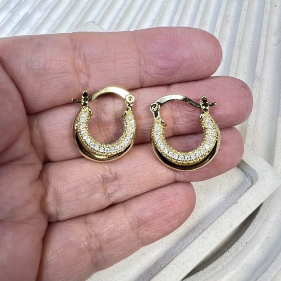 Aros baño oro (250704-417)
