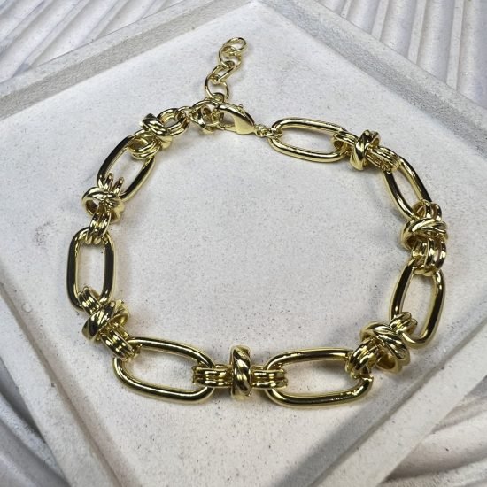 Pulsera baño oro (250704-419)